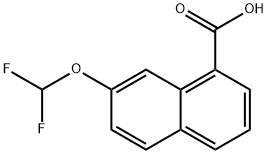 2-(Difluoromethoxy)naphthalene-8-carboxylic acid Structure