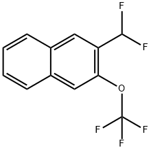 2-(Difluoromethyl)-3-(trifluoromethoxy)naphthalene Structure