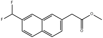 Methyl 2-(difluoromethyl)naphthalene-7-acetate Structure