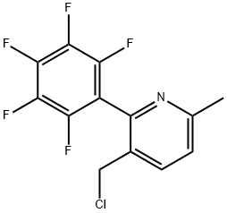 3-(Chloromethyl)-6-methyl-2-(perfluorophenyl)pyridine Structure