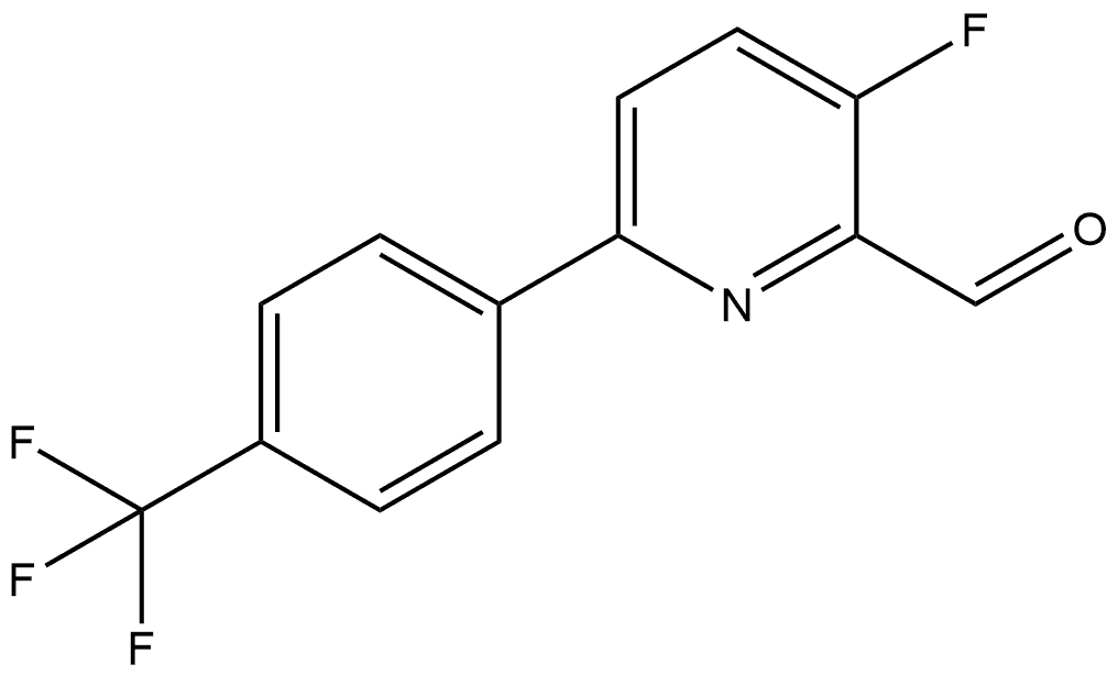 3-Fluoro-6-[4-(trifluoromethyl)phenyl]-2-pyridinecarboxaldehyde Structure