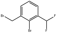 2-Bromo-3-(difluoromethyl)benzyl bromide Structure