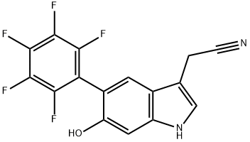 4-(2,3-Difluorophenyl)indole-3-carboxaldehyde 구조식 이미지
