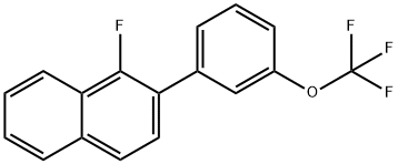 1-Fluoro-2-(3-(trifluoromethoxy)phenyl)naphthalene Structure