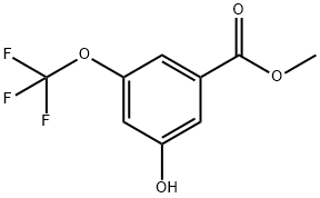 Benzoic acid, 3-hydroxy-5-(trifluoromethoxy)-, methyl ester Structure