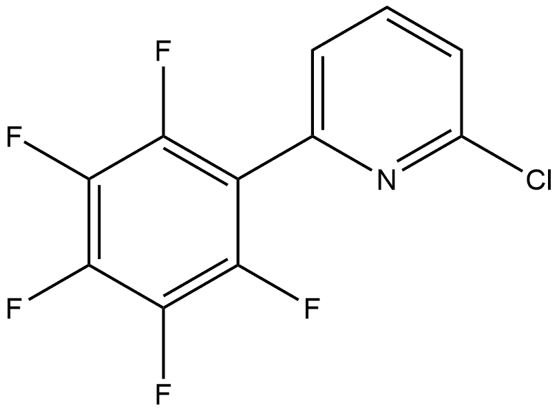 2-Chloro-6-(2,3,4,5,6-pentafluorophenyl)pyridine Structure