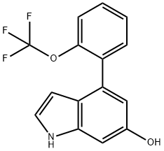 6-Hydroxy-4-(2-(trifluoromethoxy)phenyl)indole Structure