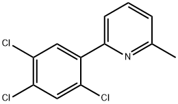 2-Methyl-6-(2,4,5-trichlorophenyl)pyridine Structure