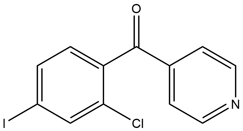 (2-Chloro-4-iodophenyl)-4-pyridinylmethanone Structure