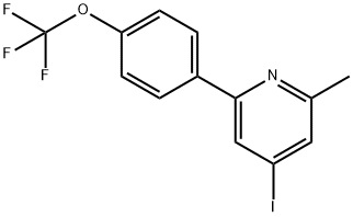 4-Iodo-2-methyl-6-(4-(trifluoromethoxy)phenyl)pyridine Structure