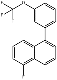 1-Fluoro-5-(3-(trifluoromethoxy)phenyl)naphthalene Structure