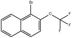 Naphthalene, 1-bromo-2-(trifluoromethoxy)- Structure