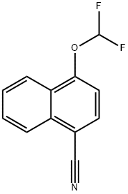 1-Cyano-4-(difluoromethoxy)naphthalene Structure