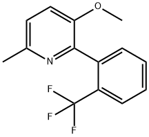 3-Methoxy-6-methyl-2-(2-(trifluoromethyl)phenyl)pyridine Structure