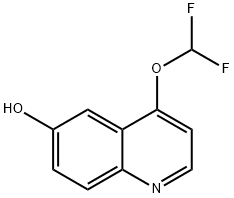 4-(Difluoromethoxy)quinolin-6-ol 구조식 이미지