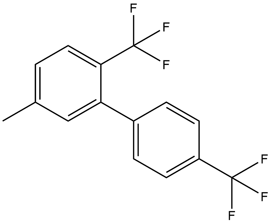 5-Methyl-2,4'-bis(trifluoromethyl)-1,1'-biphenyl Structure