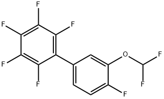 3'-Difluoromethoxy-2,3,4,5,6,4'-hexafluorobiphenyl Structure