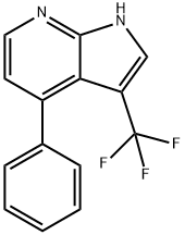 3-(Trifluoromethyl)-4-phenyl-1H-pyrrolo[2,3-b]pyridine Structure