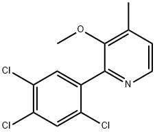 3-Methoxy-4-methyl-2-(2,4,5-trichlorophenyl)pyridine Structure