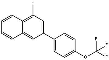 1-Fluoro-3-(4-(trifluoromethoxy)phenyl)naphthalene Structure