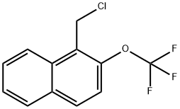 1-(Chloromethyl)-2-(trifluoromethoxy)naphthalene Structure