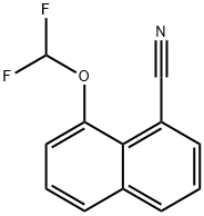 1-Cyano-8-(difluoromethoxy)naphthalene 구조식 이미지