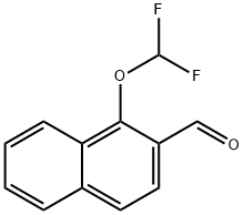 1-(Difluoromethoxy)naphthalene-2-carboxaldehyde Structure