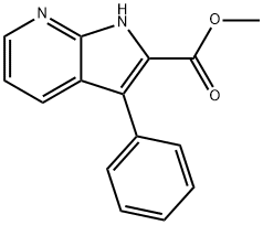 Methyl 3-phenyl-1H-pyrrolo[2,3-b]pyridine-2-carboxylate Structure