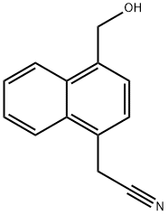 2-(4-(Hydroxymethyl)naphthalen-1-yl)acetonitrile 구조식 이미지