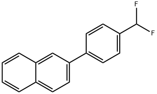 2-(4-(Difluoromethyl)phenyl)naphthalene Structure