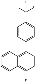 1-Fluoro-4-(4-(trifluoromethyl)phenyl)naphthalene Structure