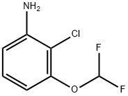 Benzenamine, 2-chloro-3-(difluoromethoxy)- Structure