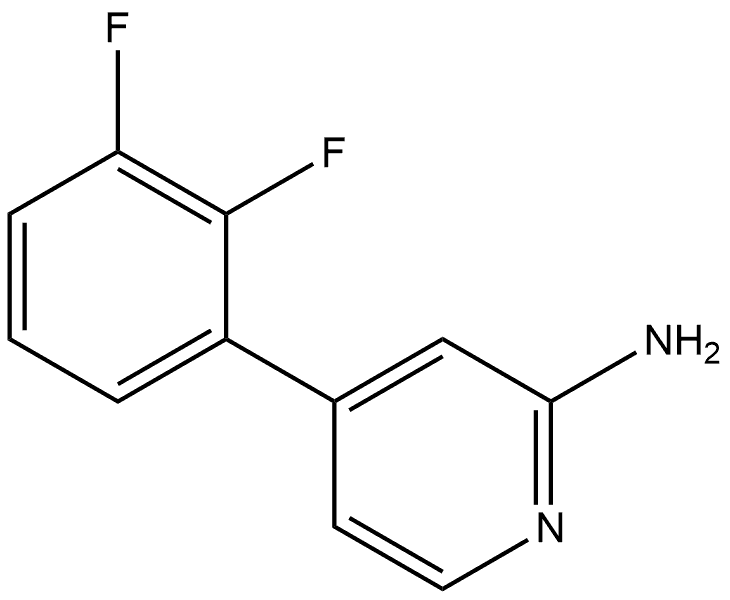 4-(2,3-Difluorophenyl)-2-pyridinamine Structure