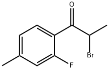 1-Propanone, 2-bromo-1-(2-fluoro-4-methylphenyl)- Structure