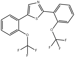 2,5-Bis(2-(trifluoromethoxy)phenyl)thiazole Structure