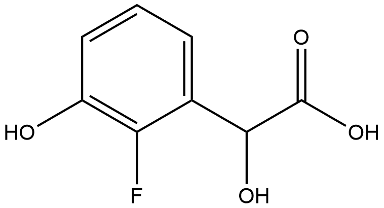 2-Fluoro-α,3-dihydroxybenzeneacetic acid Structure