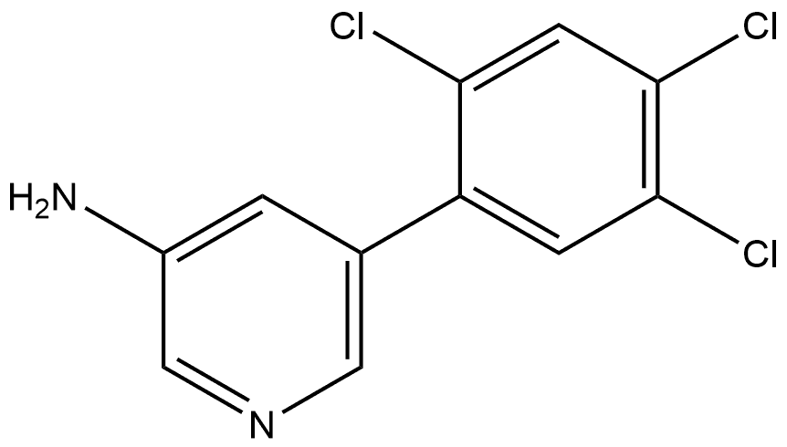 5-(2,4,5-Trichlorophenyl)-3-pyridinamine Structure