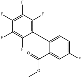 Methyl 4,2',3',4',5',6'-hexafluorobiphenyl-2-carboxylic acid Structure