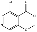 3-Chloro-5-methoxypyridine-4-carbonyl chloride Structure