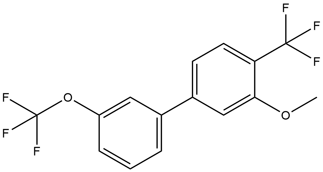 3-Methoxy-3'-(trifluoromethoxy)-4-(trifluoromethyl)-1,1'-biphenyl Structure