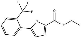 Ethyl 5-(2-(trifluoromethyl)phenyl)thiophene-2-carboxylate Structure