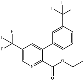 Ethyl 5-(trifluoromethyl)-3-(3-(trifluoromethyl)phenyl)picolinate Structure