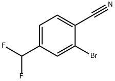 2-Bromo-4-(difluoromethyl)benzonitrile 구조식 이미지