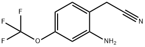 2-Amino-4-(trifluoromethoxy)phenylacetonitrile Structure