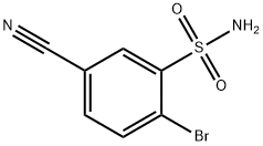 2-Bromo-5-cyanobenzenesulfonamide Structure