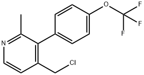 4-(Chloromethyl)-2-methyl-3-(4-(trifluoromethoxy)phenyl)pyridine Structure