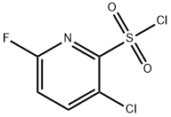 2-Pyridinesulfonyl chloride, 3-chloro-6-fluoro- 구조식 이미지