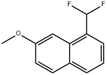 1-(Difluoromethyl)-7-methoxynaphthalene 구조식 이미지