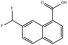 7-(Difluoromethyl)-1-naphthoic acid 구조식 이미지