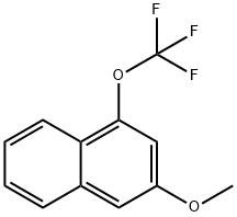 3-Methoxy-1-(trifluoromethoxy)naphthalene Structure